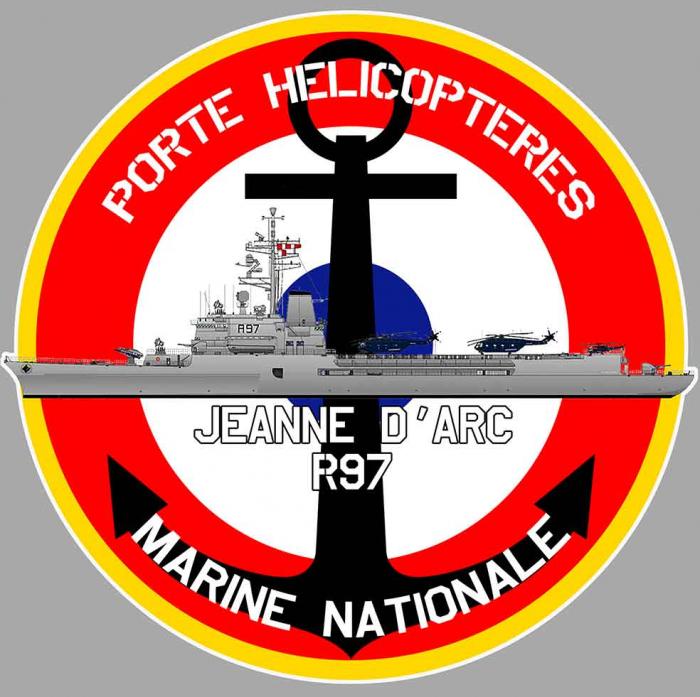 Sticker PORTE HELICOS JEANNE D ARC : Couleur Course