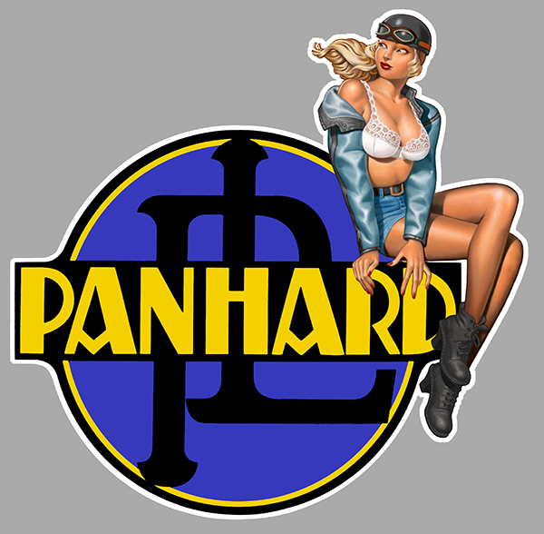 Sticker PINUP PANHARD  : Couleur Course