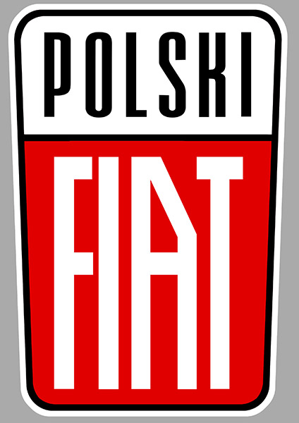 Sticker POLSKI FIAT : Couleur Course