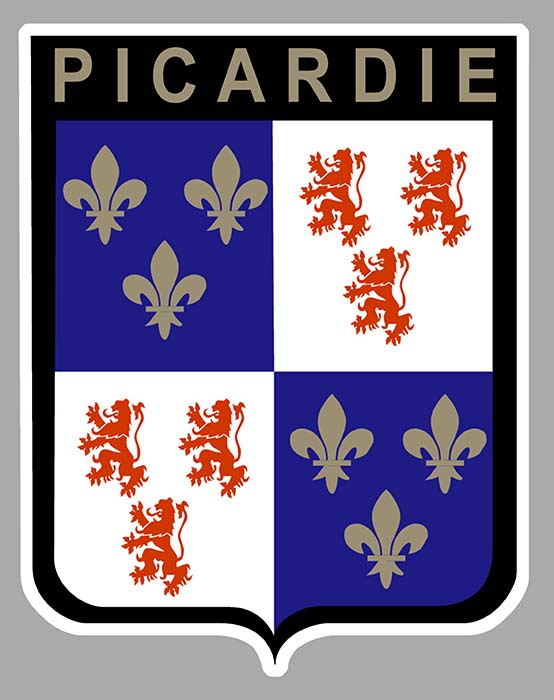 Sticker EC 2 12 PICARDIE : Couleur Course