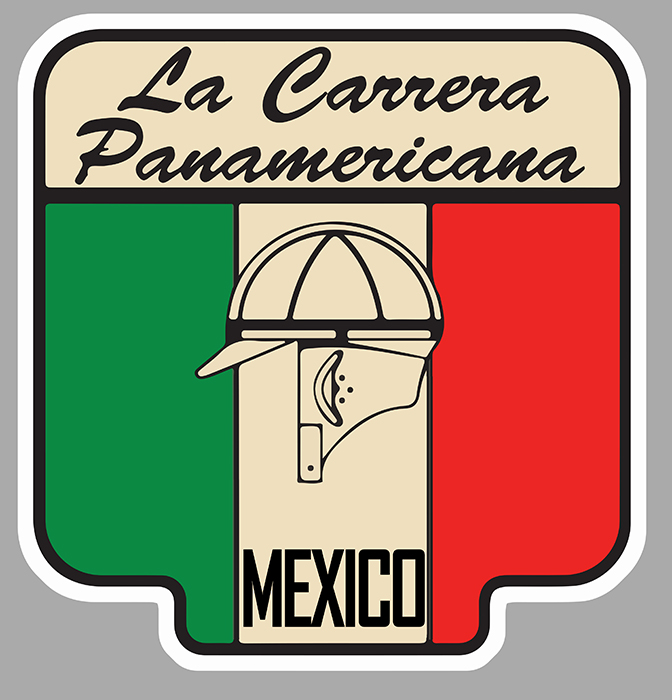 Sticker CARRERA PANAMERICAINE : Couleur Course