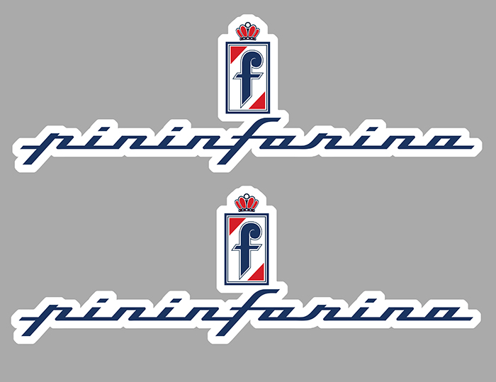 Sticker 2 X PININFARINA : Couleur Course