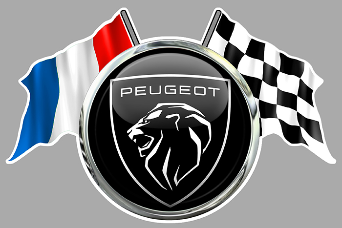 Sticker PEUGEOT  : Couleur Course