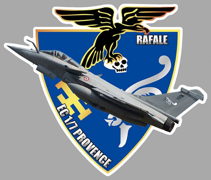 Sticker EC 1 7 PROVENCE RAFALE : Couleur Course