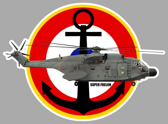 Sticker FRELON MARINE : Couleur Course