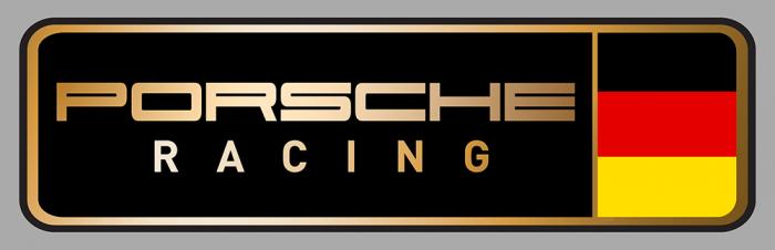 Sticker PORSCHE RACING : Couleur Course