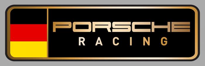 Sticker PORSCHE RACING : Couleur Course