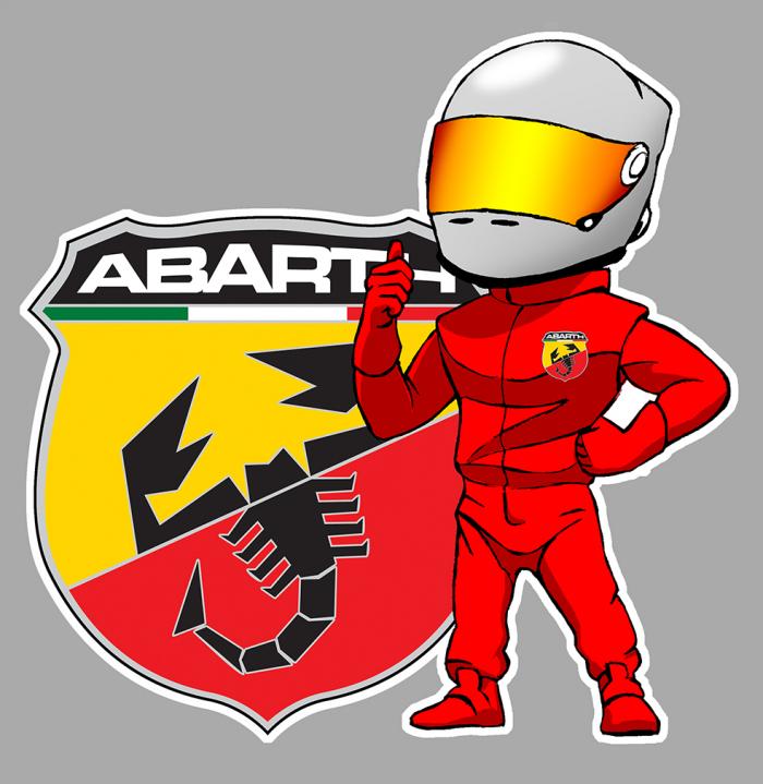 Sticker ABARTH PILOTE : Couleur Course