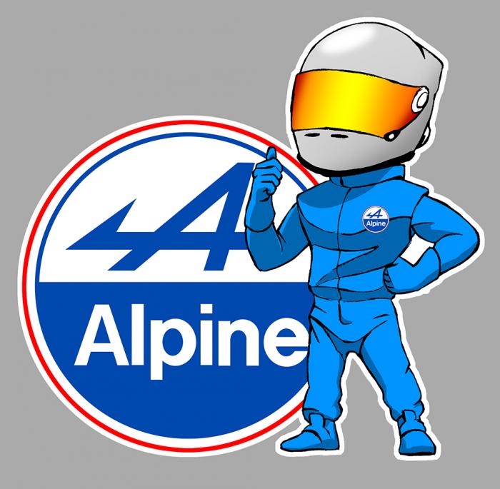 Sticker ALPINE PILOTE : Couleur Course