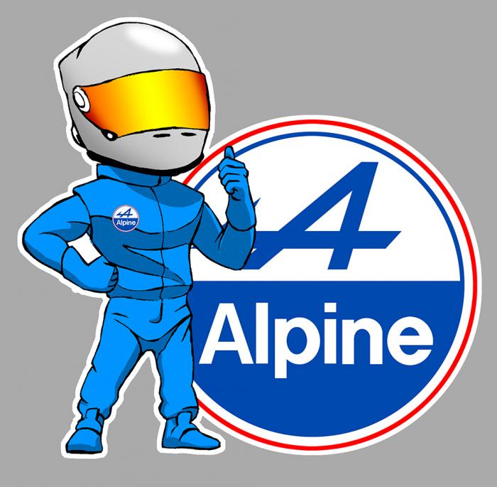 Sticker ALPINE PILOTE : Couleur Course