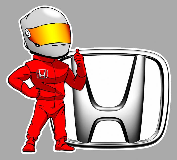 Sticker HONDA PILOTE : Couleur Course