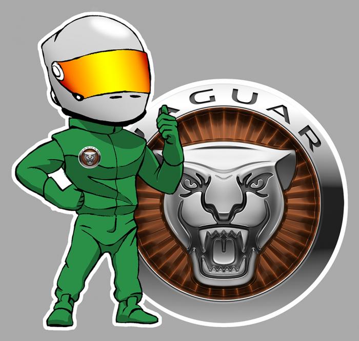 Sticker JAGUAR PILOTE : Couleur Course