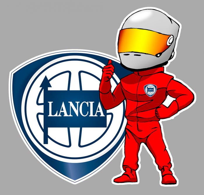 Sticker LANCIA PILOTE : Couleur Course