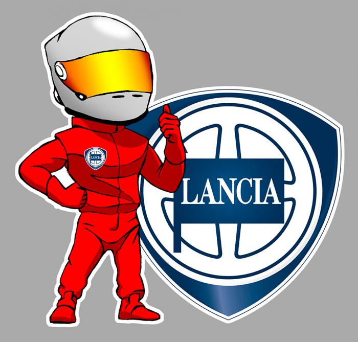Sticker LANCIA PILOTE : Couleur Course