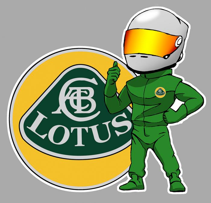 Sticker LOTUS PILOTE : Couleur Course