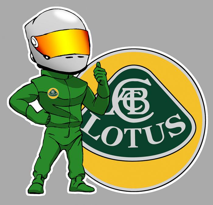 Sticker LOTUS PILOTE : Couleur Course