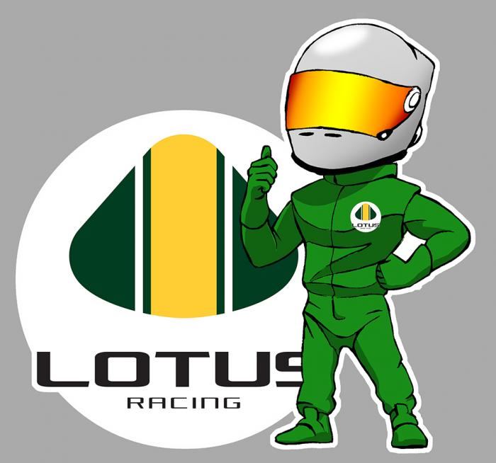 Sticker LOTUS PILOTE : Couleur Course