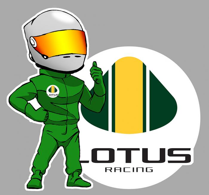 Sticker LOTUS PILOTE : Couleur Course