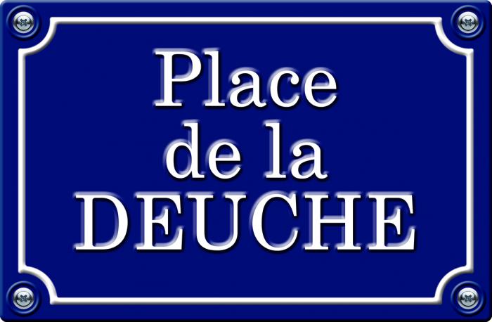 Sticker PLACE DE LA DEUCHE : Couleur Course