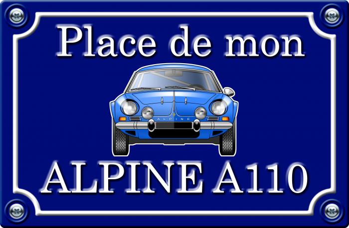 Sticker PLACE DE MON ALPINE A110 : Couleur Course
