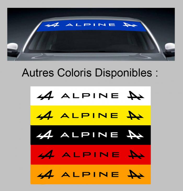 Sticker PARE SOLEIL PARE BRISE ALPINE : Couleur Course