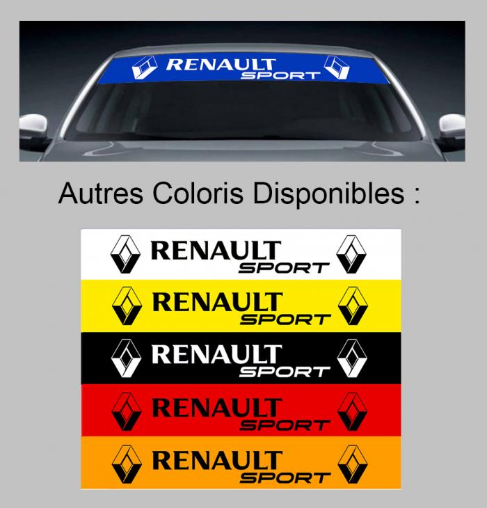 Sticker PARE SOLEIL PARE BRISE RENAULT SPORT : Couleur Course