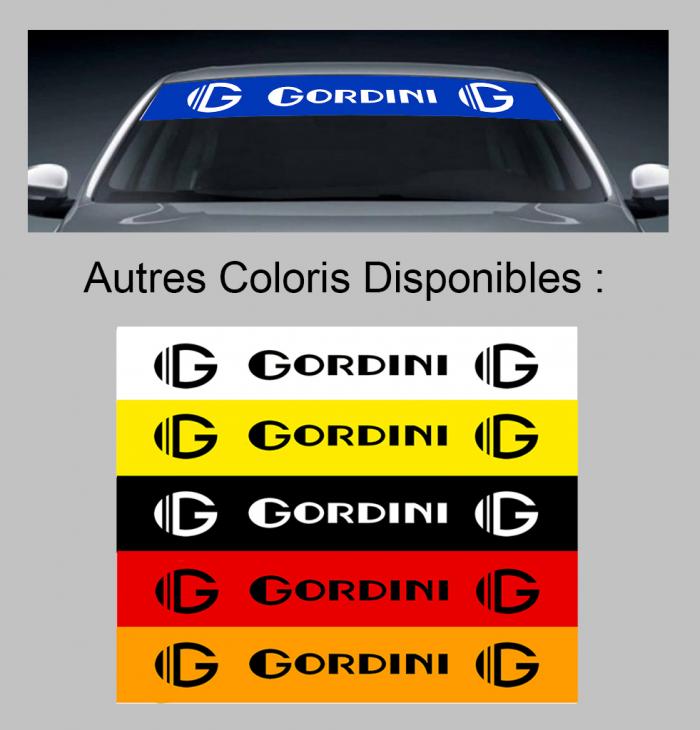 Sticker PARE SOLEIL PARE BRISE RENAULT GORDINI : Couleur Course