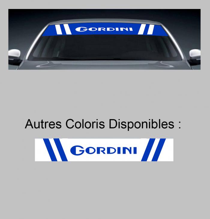 Sticker PARE SOLEIL PARE BRISE GORDINI : Couleur Course