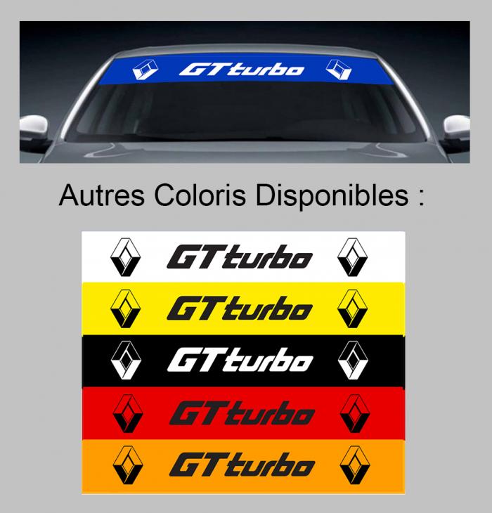 Sticker PARE SOLEIL PARE BRISE RENAULT 5 GT TURBO : Couleur Course