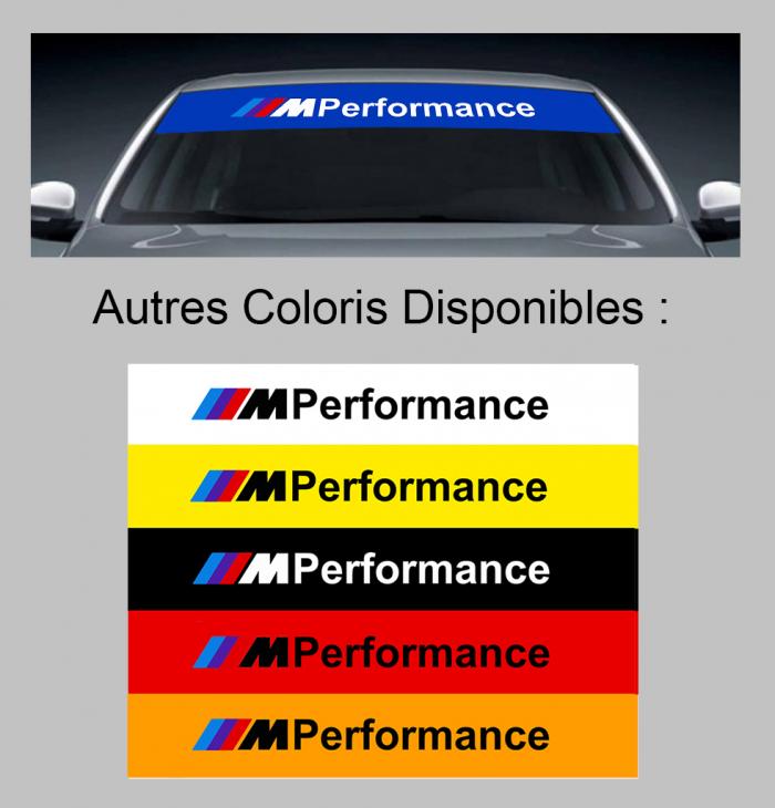 Sticker PARE SOLEIL PARE BRISE BMW PERFORMANCE : Couleur Course