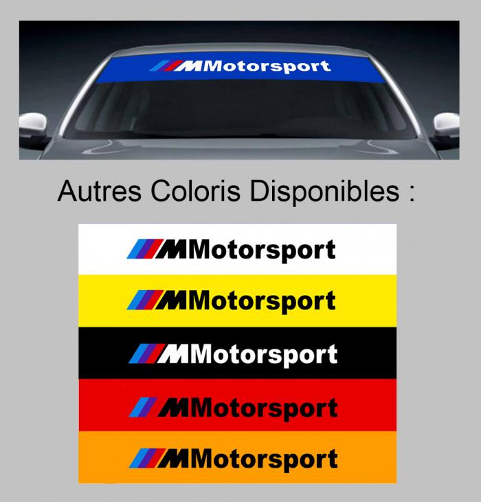 Sticker PARE SOLEIL PARE BRISE BMW MOTORSPORT : Couleur Course