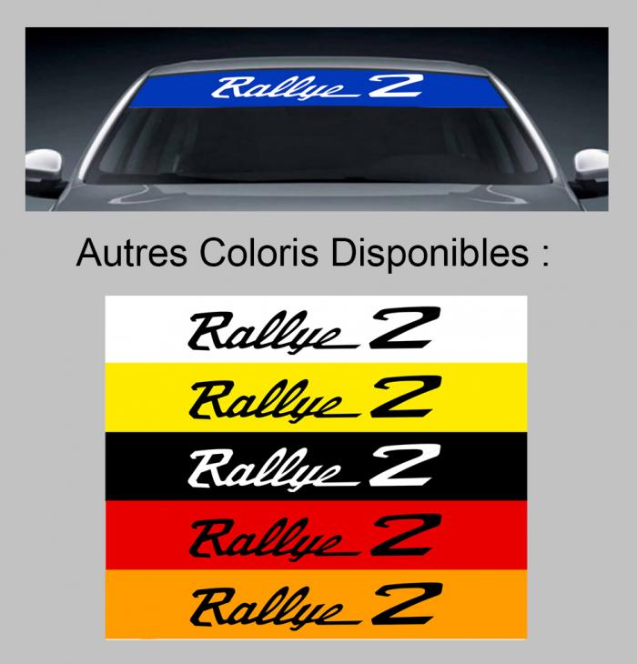 Sticker PARE SOLEIL PARE BRISE SIMCA RALLYE 2 : Couleur Course