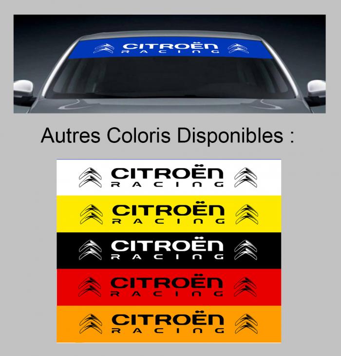 Sticker PARE SOLEIL PARE BRISE CITROEN RACING : Couleur Course