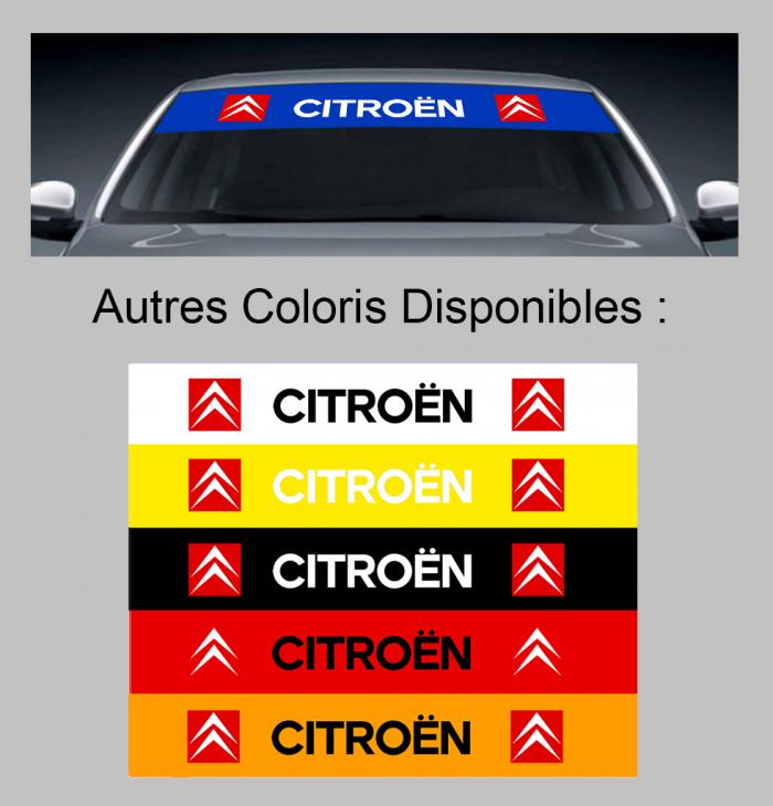 Sticker PARE SOLEIL PARE BRISE CITROEN : Couleur Course