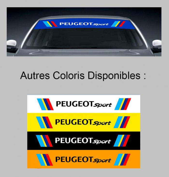 Sticker PARE SOLEIL PARE BRISE PEUGEOT SPORT : Couleur Course