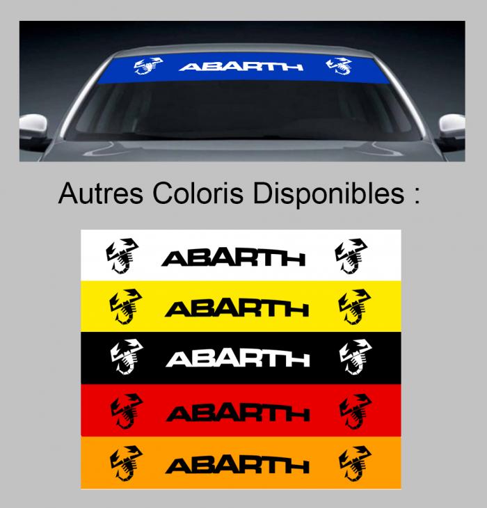 Sticker PARE SOLEIL PARE BRISE ABARTH : Couleur Course