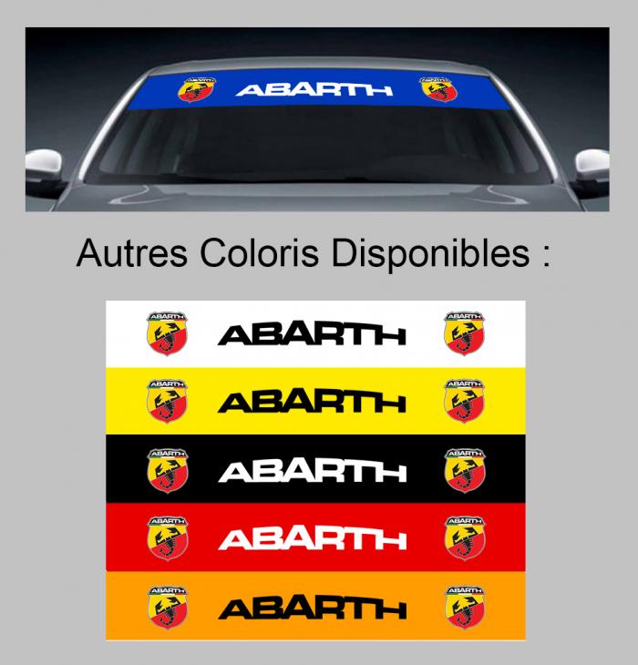 Sticker PARE SOLEIL PARE BRISE ABARTH : Couleur Course