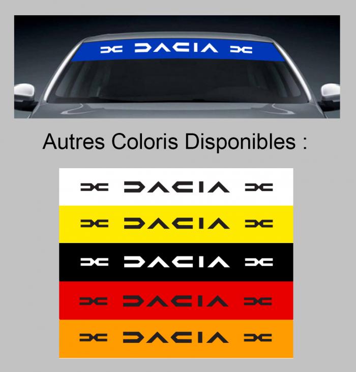 Sticker PARE SOLEIL PARE BRISE DACIA DUSTER : Couleur Course