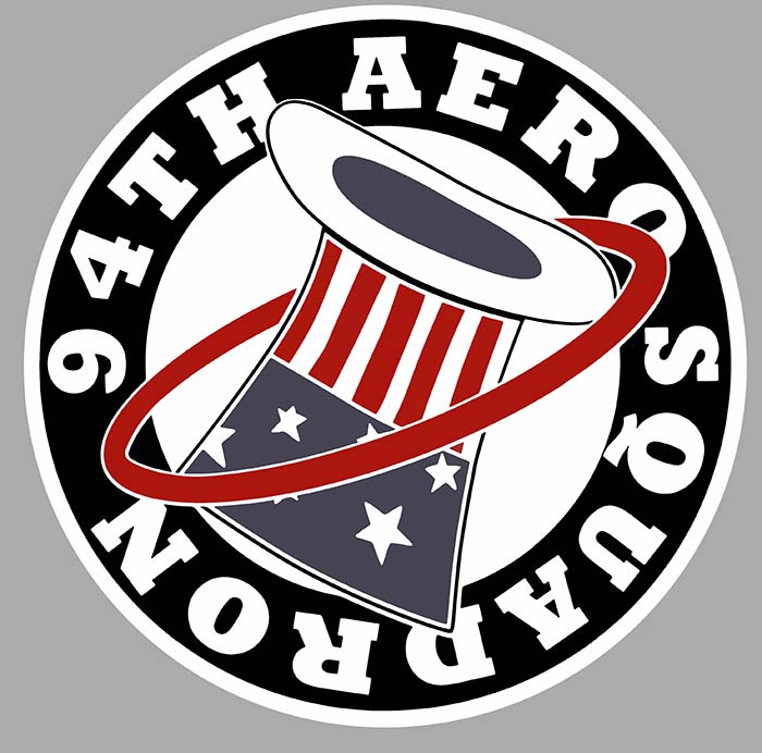 Sticker 94TH AERO SQUADRON : Couleur Course