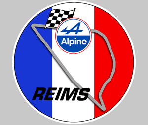 Sticker CIRCUIT REIMS : Couleur Course