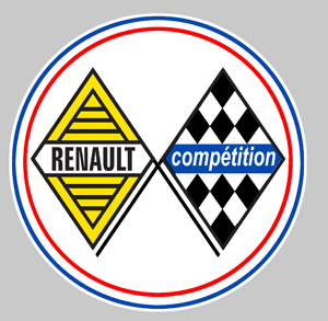 Sticker RENAULT COMPETITION RA028 : Couleur Course