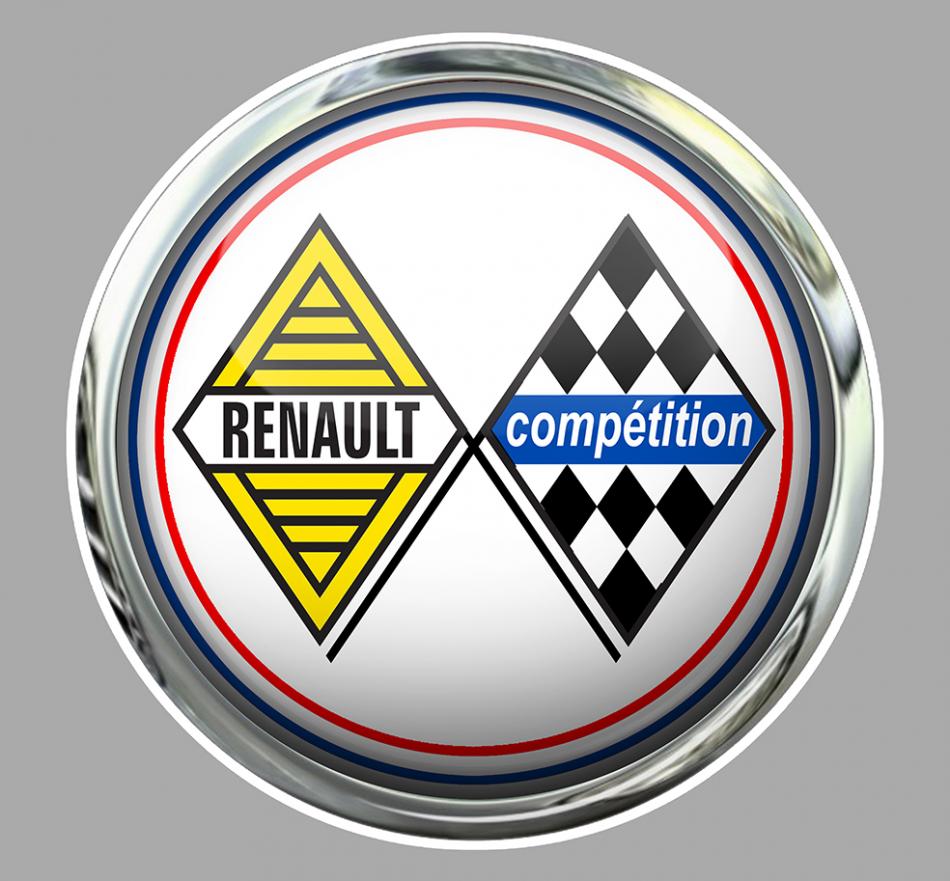 Sticker RENAULT COMPETITION RA112 : Couleur Course