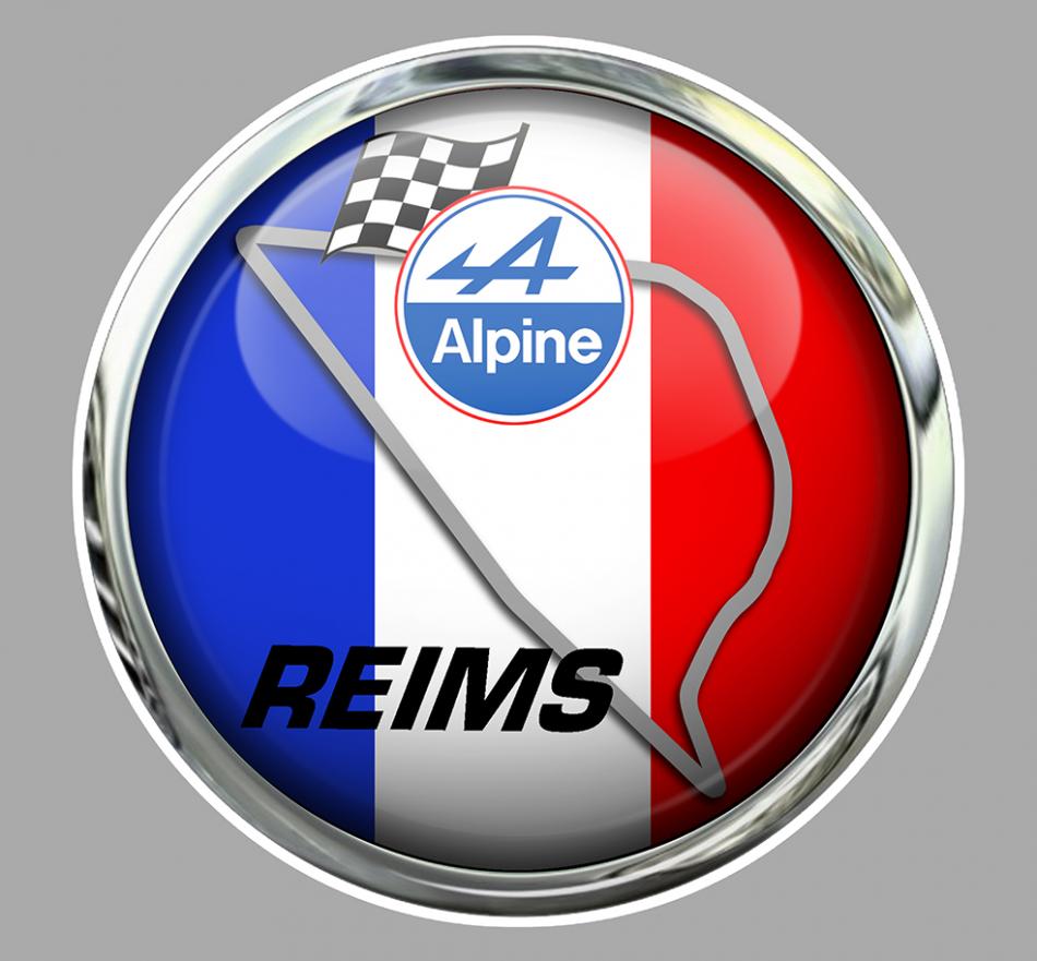 Sticker CIRCUIT REIMS : Couleur Course