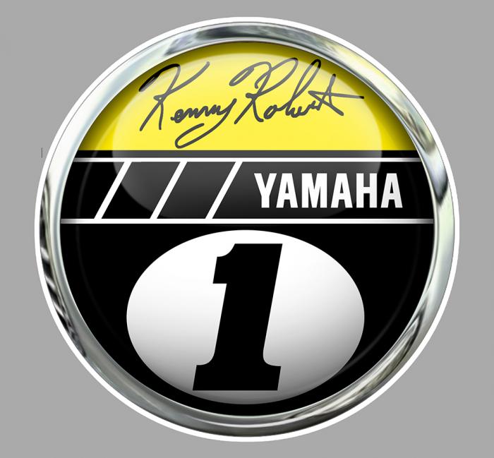 Sticker KENNY ROBERTS Sr. YAMAHA : Couleur Course