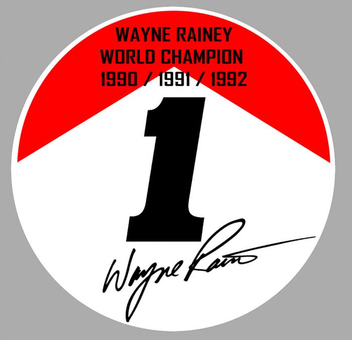 Sticker WAYNE RAINEY YAMAHA MARLBORO : Couleur Course