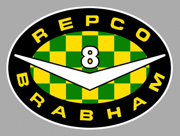 Sticker BRABHAM REPCO : Couleur Course