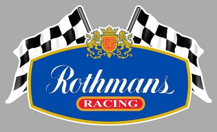 Sticker ROTHMANS : Couleur Course