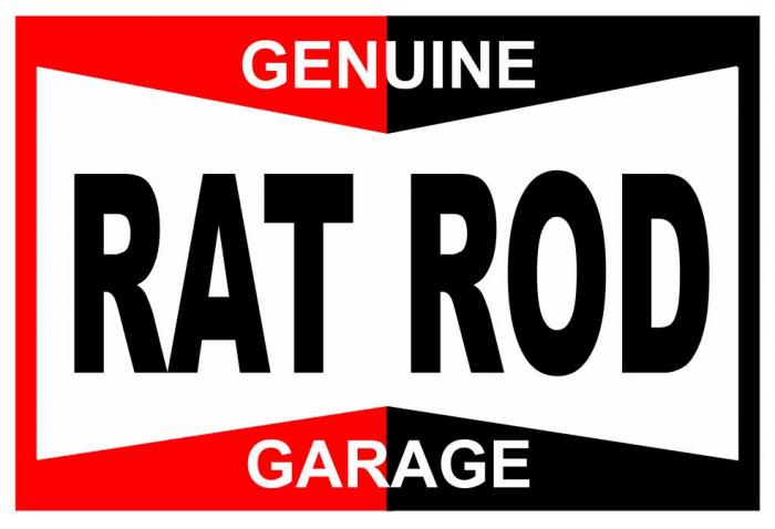 Sticker RAT ROD CHAMPION : Couleur Course