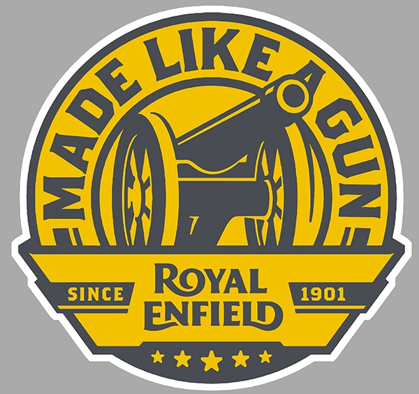 Sticker ROYAL ENFIELD : Couleur Course