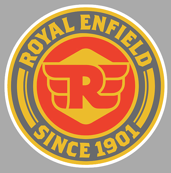 Sticker ROYAL ENFIELD : Couleur Course